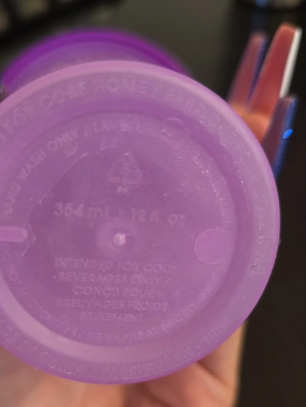 Anna Purple 'Trick or Treat' Party Tumbler with Lid & Straw